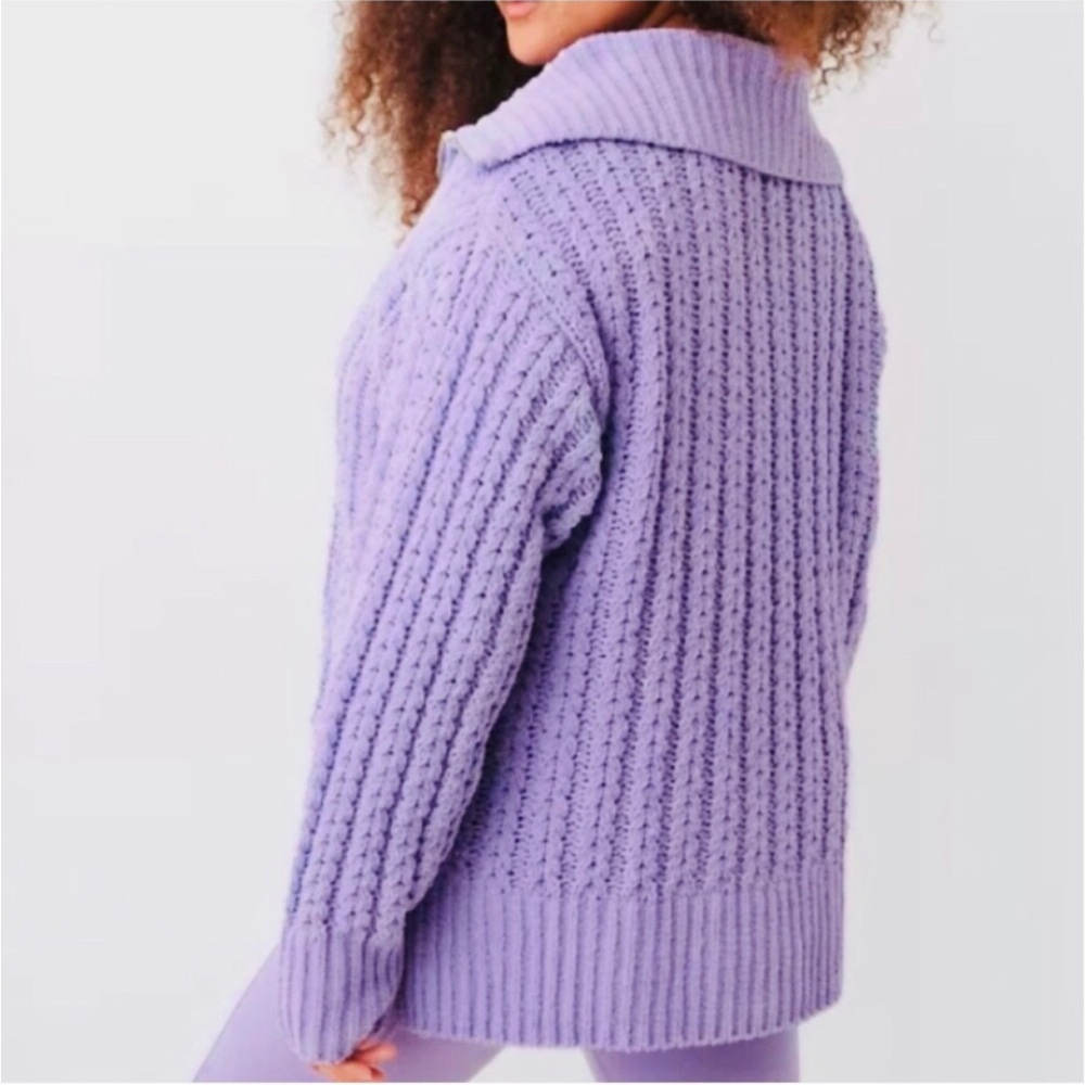 Aerie - Cable Car Quarter Zip Sweater